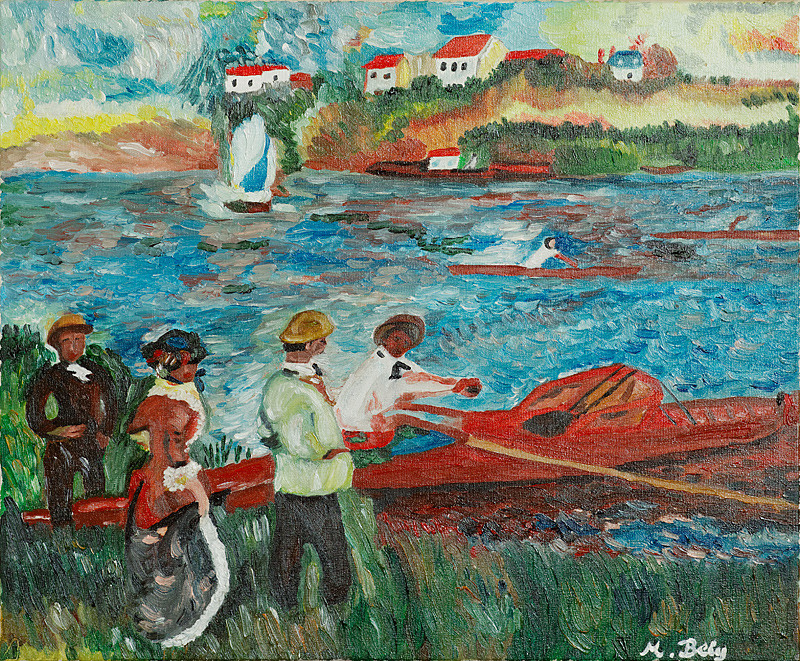 Auguste Renoir 38x46 Huile sur toile par Ambre B