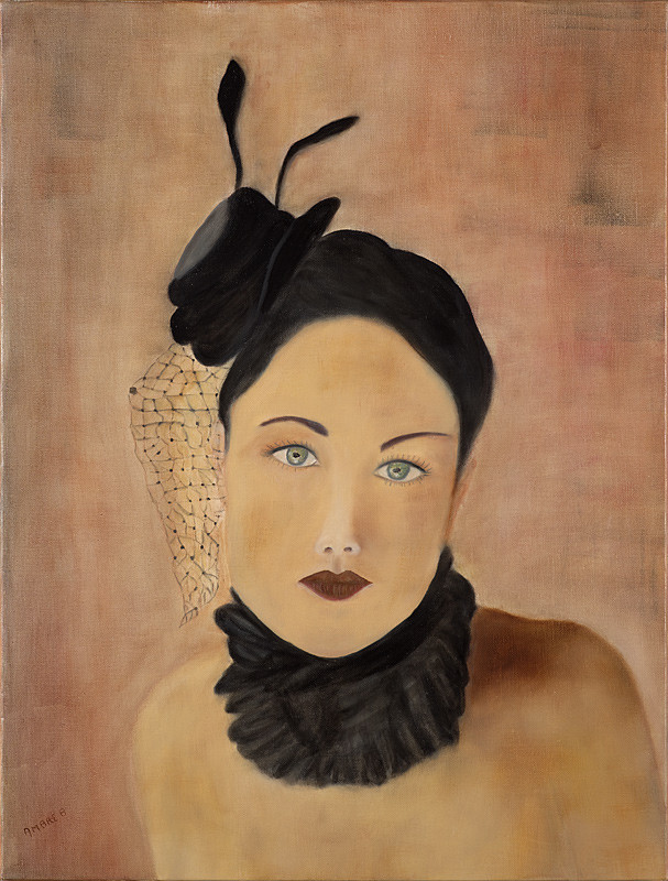 Ce soir 46x61 Huile sur toile de lin par Ambre B