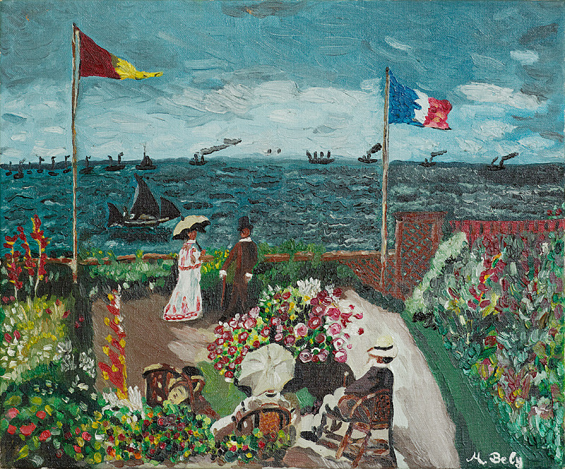 Claude Monet 33x40 Huile sur toile par Ambre B