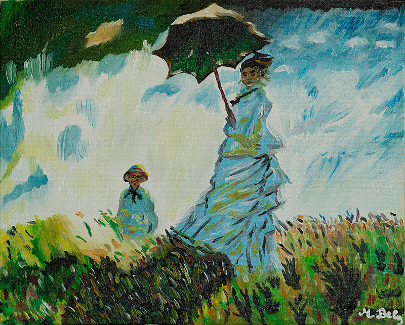 Claude Monet 33x40 Huile sur toile