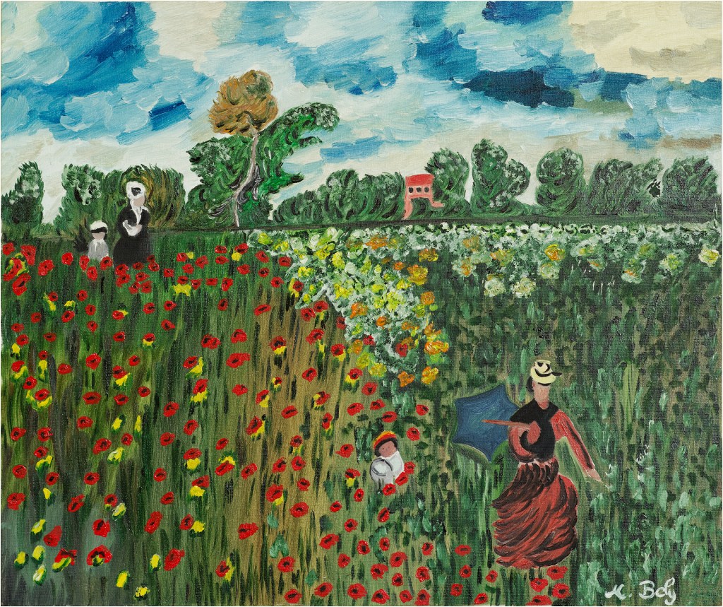 Claude Monnet 55x46 Huile sur toile par Ambre B