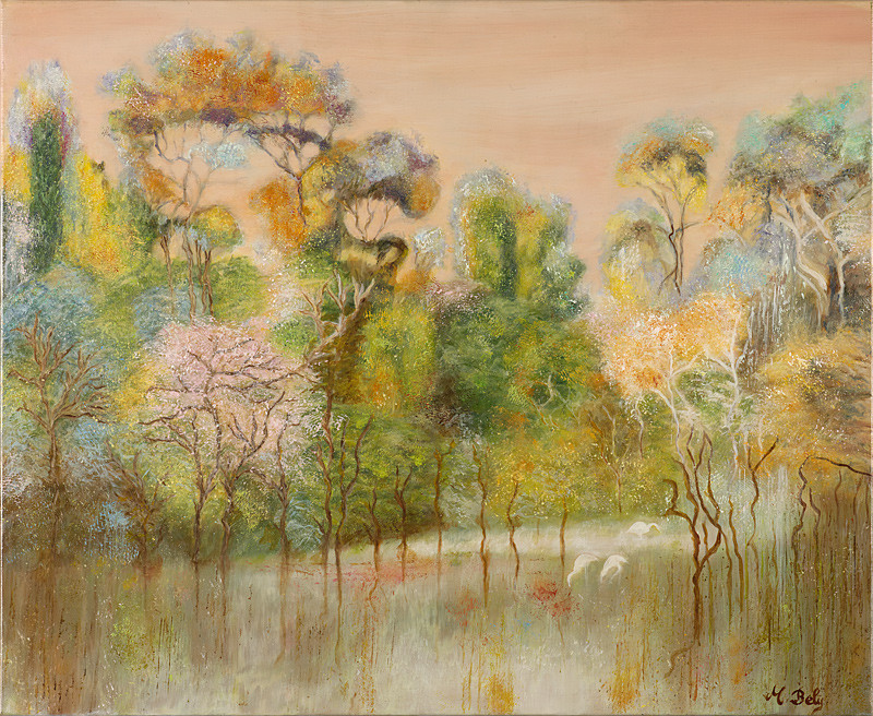 Et va naissant... 60x73 Huile sur toile de lin Collection privée par Ambre B