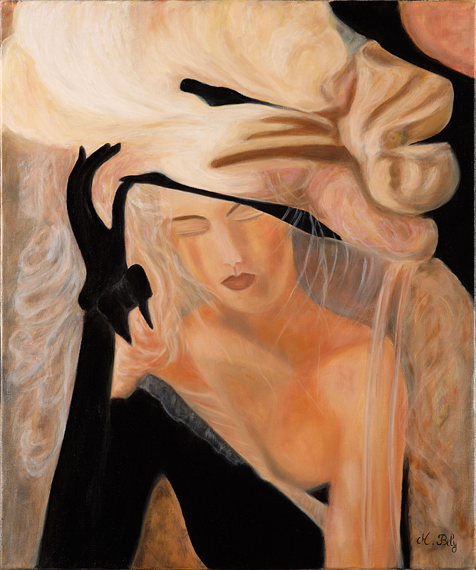 Frisson 60x50 Huile sur toile de lin par Ambre B