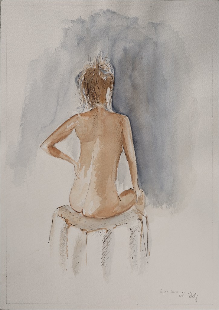 Sans Titre 36x50 Aquarelle par Ambre B