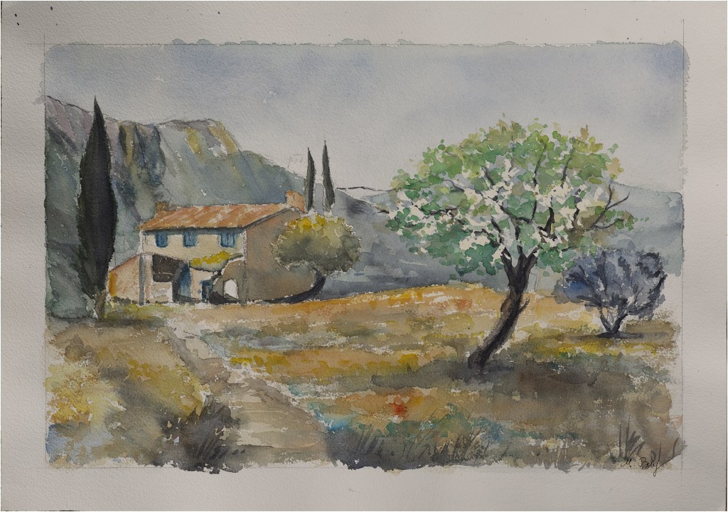 Sans Titre 36x50 Aquarelle par Ambre B