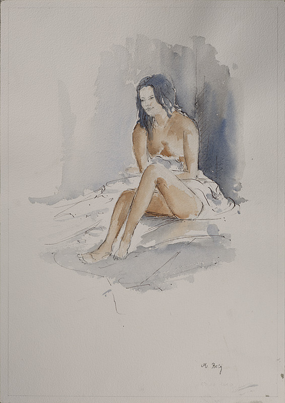 Sans Titre 36x59 Aquarelle par Ambre B
