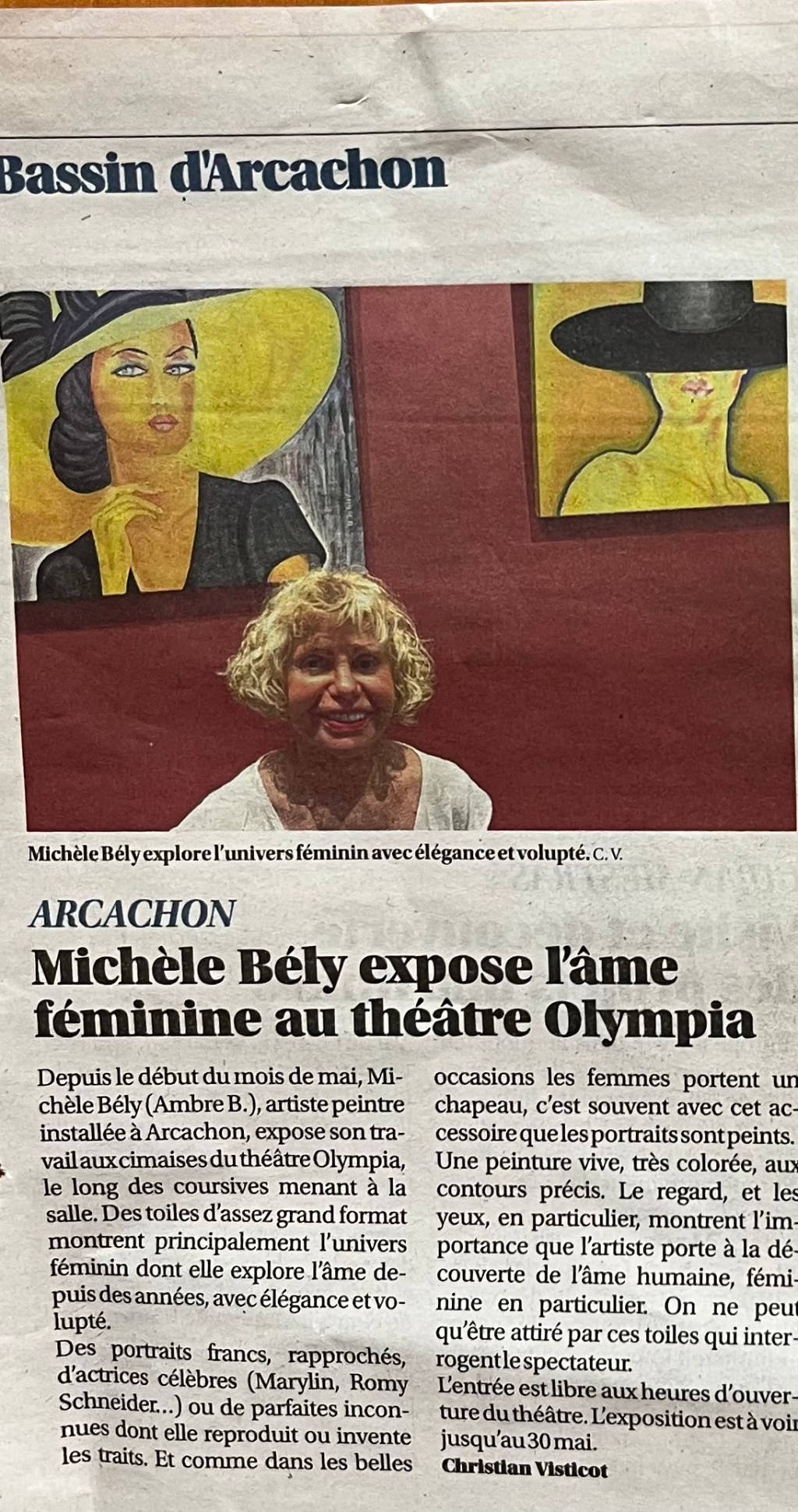 Michèle Bély expose l&rsquo;âme féminine au théâtre&nbsp;Olympia